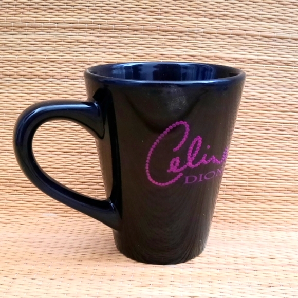 Celine Dion Souvenir Black Mug, Pink Letters - Picture 3 of 9
